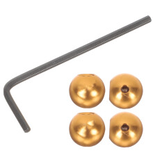 1Set Gouden Kabelballen Eindschoenen Duurzaam Aluminium