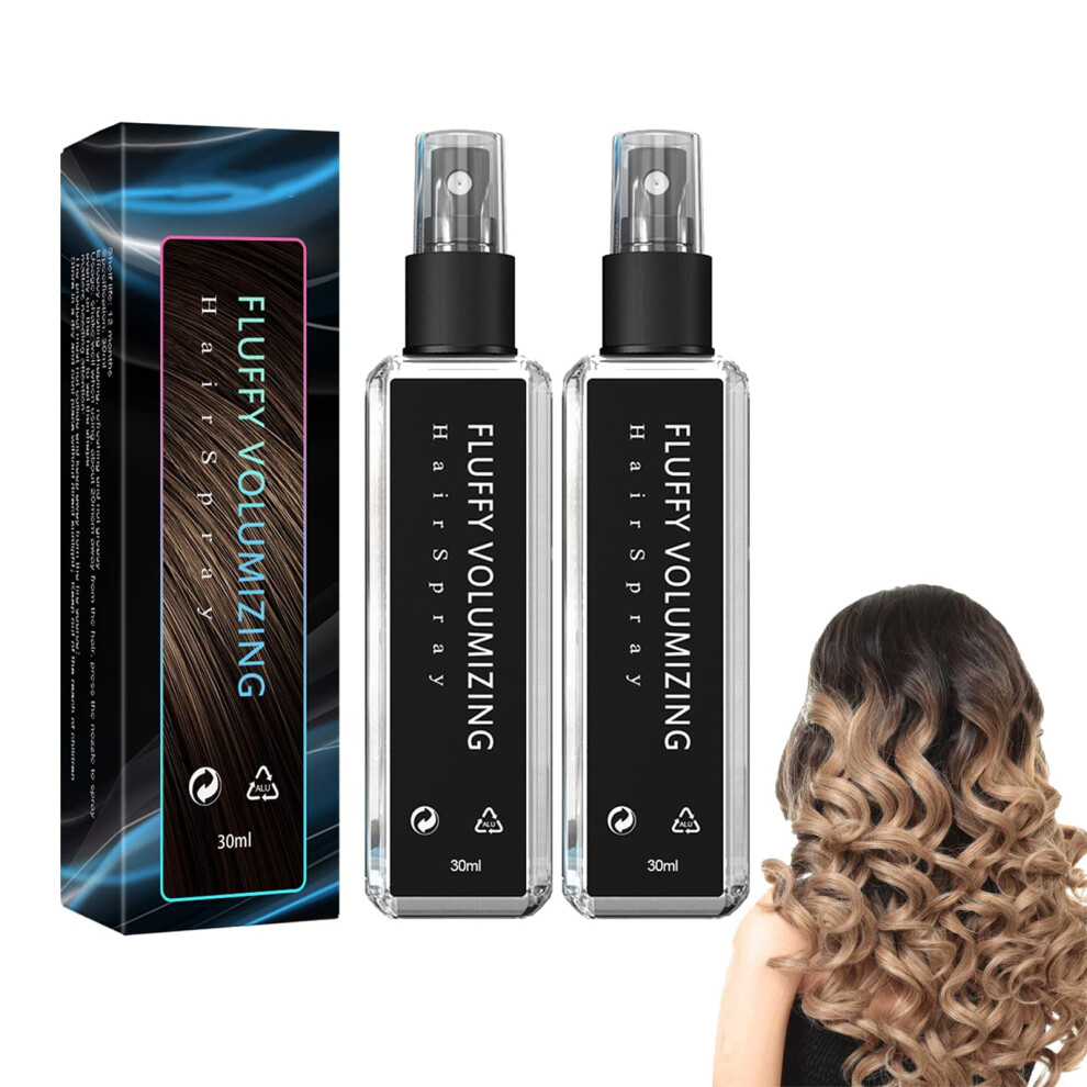 Hair Thickening Spray for Instant Root Lift, Non Sticky Volumizing Hair Spray 2Pcs 30ml