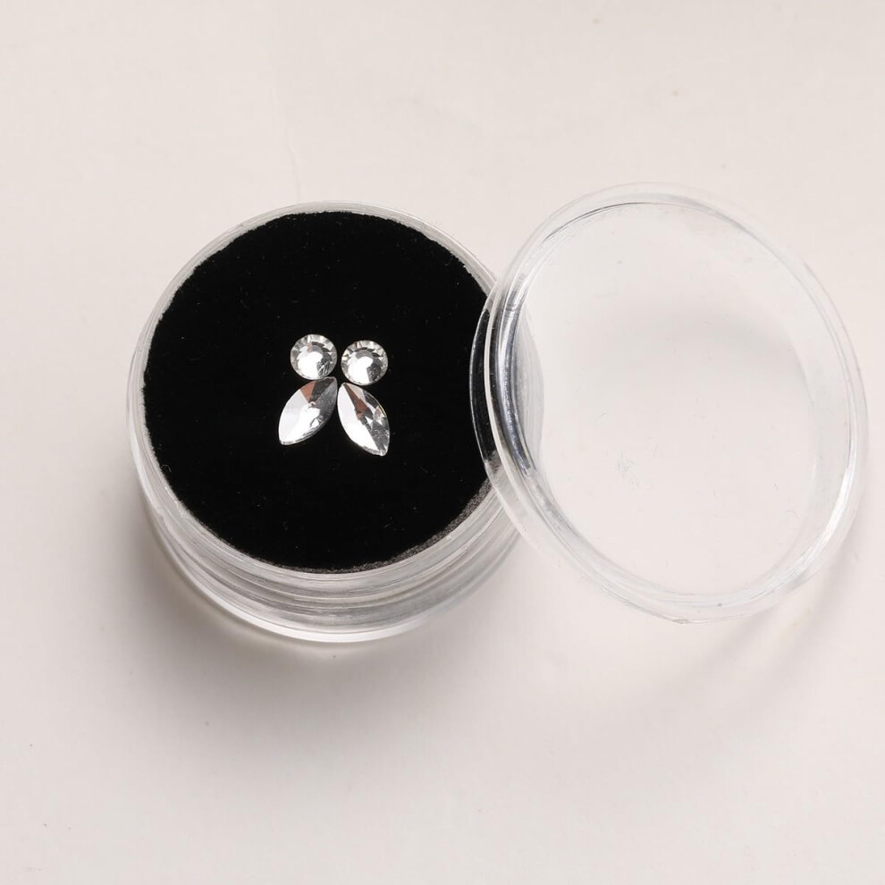 White Acrylic Tooth Gem 1 Piece â Small Crystal Tooth Jewelry for Smile Enhancement, Durable Glossy Finish
