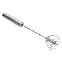 Stainless Steel Egg Beater 35cm Semi Automatic Handheld Mixer for Baking Cooking Whipping