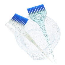 3Piece Hair Dye Brush and Bowl Set for Even Color Application, Reusable Salon Kit