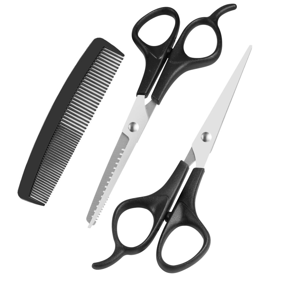 Hair Cutting Kit with Scissors and Thinning Shears for Home and Pet Grooming