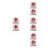 8Pcs White Acrylic No Parking Stickers Self Adhesive Waterproof 5