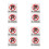 8Pcs White Acrylic No Parking Stickers Self Adhesive Waterproof 10