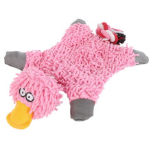 Brinquedo de pelúcia para cachorro, estilo revista, em formato de pato, com corda, 32*19cm, nós fofos que fazem barulho ao serem amassados,