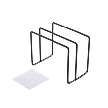 Eease Iron Kitchen Storage Rack Organizer na drzwi szafki, uchwyt na patelnię, łyżkę i narzędzia