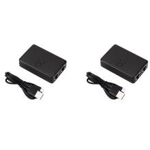 2x Mini2Port RJ45Lan Hub Switch di rete Box Adattatore Ethernet Internet per computer Rj45Splitter Switch