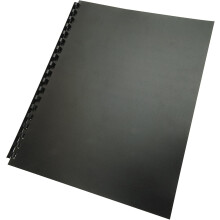 Bindomslag, 11"x8-1/2", 100% gerecycled, zwart, verpakking van 25 stuks (25818)