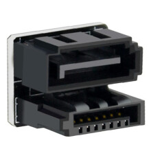 FOR2 stuks hogesnelheidsadapter 180 graden SATA7-pins interface-adapterconnector voor computermoederbord