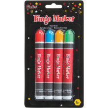 Marcadores de bingo: Rojo, Amarillo, Verde, Azul