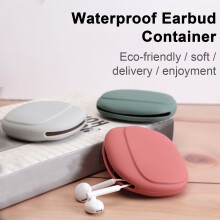 SUSUchens Hoofdtelefoon Organizer Draagbare Opbergtas voor Oordopjes/USB/Sleutels Waterdichte Kabeloproller voor Thuis, Kantoor en Reizen Grijs