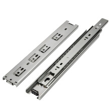 250–500 mm trykk-åpne skuffeskinner, kraftige 3-foldige, fullt uttrekkbare skuffeskinner, metallkulelager, skuffeskinner for skap, bredde 45 mm
