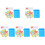 5 Sets Letter Kaarten Educatief Speelgoed 4