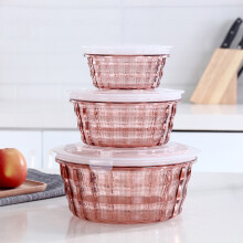 Conjunto de 3 recipientes para frutas com terrina, recipiente transparente, recipiente hermético, caixa para cereais, aveia, alimentos, utensílios