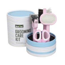 Kit de aseo para mascotas 5 en 1, cepillo de doble cara para el subpelo y peine desenredante para perros y gatos, herramienta profesional de cepillo