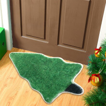Black Friday Angebote: Fußmatte in Form von Weihnachtskaschmir, Schneeflockenmuster, rutschfeste Fußmatte 40 x 60 cm