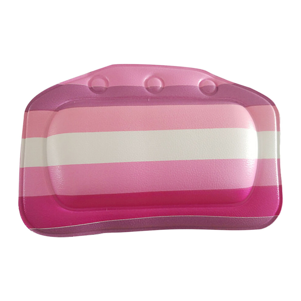 Apmemiss Bath Pillow for Tub, Neck Head Back Support, Strong Suction Waterproof Headrest, Fits Curved/Straight Tubs, Spa Accessories