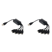 Cavo splitter USB 2x1 maschio a 4 femmina per hub USB, prolunga USB 2.0, cavo dati, adattatore di alimentazione, convertitore di prese