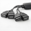 2X1 αρσενικό σε 4 θηλυκό διακλαδωτής USB HUB, καλώδιο επέκτασης, καλώδιο δεδομένων 6
