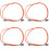 4 câbles de brassage de 1 m, duplex multimode LC-LC, fibre optique. 1