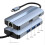 Σταθμός σύνδεσης USB C Hub 6 σε 1, USB HUB τύπου C, USB3.0RJ45, 1000Mbps, αναγνώστης καρτών SD TF, 2