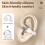 Εκκαθάριση RnemiTe-amo! Ακουστικά Bluetooth5.3Clip, Ψηφιακή οθόνη LED, Ήχος HiFi, Κλήση HD, 4