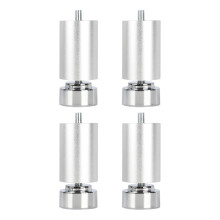 4x M10-schroefdraad bedframepoten meubelsteunpoten voor banken, cafés, badkamers Argent 15 cm