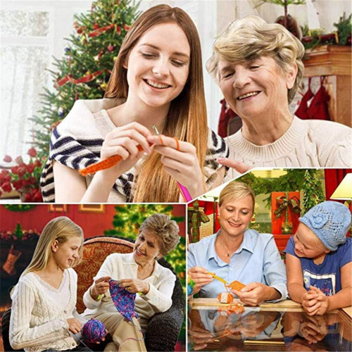 Σετ βελονάκια με λαβή από μικτό αλουμίνιο, βελόνες πλεξίματος, κιτ νημάτων 1