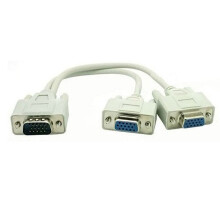 Simyoung VGA SVGA1PC TO2MONITOR Hann til 2 Dobbel Hunn Y-adapter Splitterkabel 15PIN
