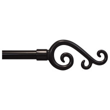 Varão de cortina ajustável Urbanest com detalhes em espiral, 5/8", bronze, 84"-120"
