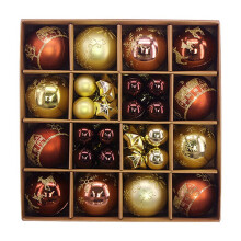 YANHAIGONG Julkulor Dekorationer, Målade Ornament Set för Julgran, Jultillbehör, Litet Hänge Kompatibelt med Julgran