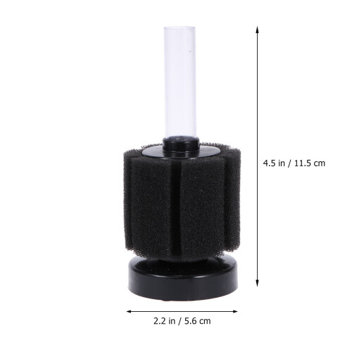 Aquarium Fish Tank Betta Filter Sponge Biochemical Water Corner Filter (Black) 2
