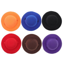 6Pcs Pet Hen Hats Decorative Hats Interesting Chicken Hats Small Animals Hats (Mixed Color)