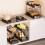 Lmueinov Kitchen Sink Rack, Double Layer Pull-out Cabinet Organizer, Multi-functional Storage Rack for Cabinet Organization 1