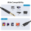 1,8 m USB type C til 6,35 mm TRS hann-aux-lyd-stereokabel 5