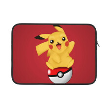 P-Ikachu 13-tommers laptop-veske, vanntett, slank, vanntett etui, slank bærbar PC-bæreveske, svart