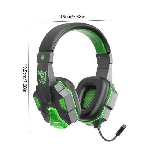 Wireless Gaming Headset with Noise Canceling Mic, Compatible with PS5/PC/PS4/Switch, Bluetooth for Laptop, Mobile, Mac 2