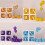 Caixas de bebê de 11,8 polegadas com letras para chá de bebê, caixa transparente em formato de bloco, caixas transparentes para balões, 6