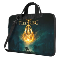 Elden Ring Laptopväska, Axelväska för Laptop eller Surfplatta, Elegant, Slitstarkt och Vattenavvisande Tyg, 13, 14, 15,6 Tum, Svart