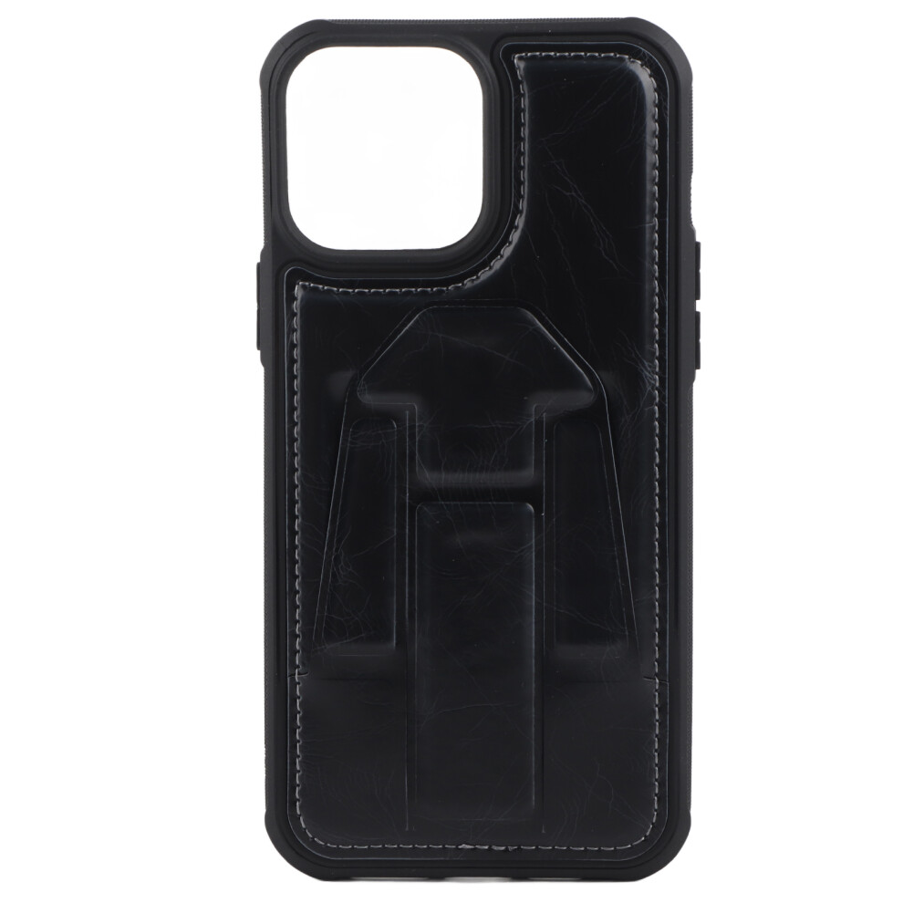 Detachable Leather Case For Iphone 14 Pro Max, 6.7 Inch Italian Crazy Horse Leather, Support Wireless Charging Detachable Case With Hidden Foldable 9169997863010
