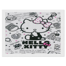 Hello Kitty diamantkonst-kit för vuxna, full borrning, 5D runda prickar, gör-det-själv-pyssel, kompatibel med nybörjare med diamantmålning,