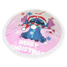 Kerstboomrok - Leuke kerstboomrok met cartoon Stitch - Cartoon kerstboomversiering - Perfecte feestdecoratie voor de feestdagen