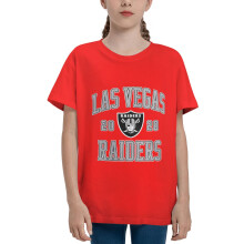 Raiders Kids Short Sleeve Shirt for Boys and Girls Sports Football Team Logo for Baseball Fans Gifts