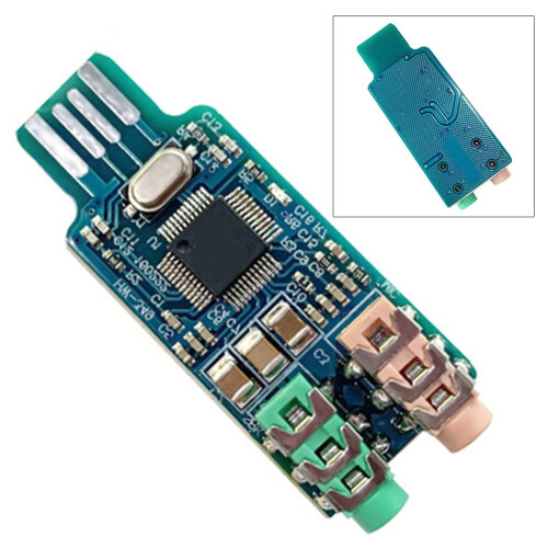 Modulo scheda audio Cm108Usb - Scheda audio esterna compatta e portatile per 2