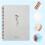 Winysin Aesthetic Notebook 8x6, Σελίδες με γραμμές και μεγάλες τσέπες για το κολέγιο, 4