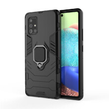 Case for compatible with Samsung Galaxy A71 5G 360Rotating Ring Shockproof Cover Military Drop Protection Kickstand