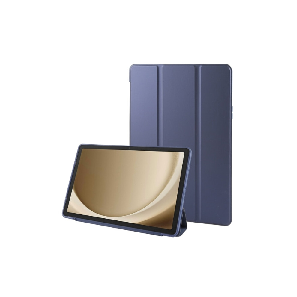 Compatible With Samsung Galaxy Tab A9+ Tri-Fold Tpu Leather Case Dark Blue 9423501557896