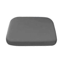 Cojín de asiento de espuma viscoelástica con correa, recuperación lenta, para todas las estaciones, antideslizante, lavable - Gris oscuro