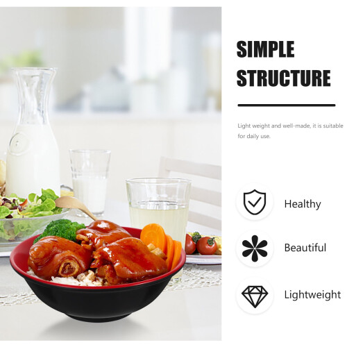 Conjunto de 2 Tigelas para Sopa e Macarrão, Práticas para Servir Ramen de Frango, Saladas, Lanches e Frutas. 1