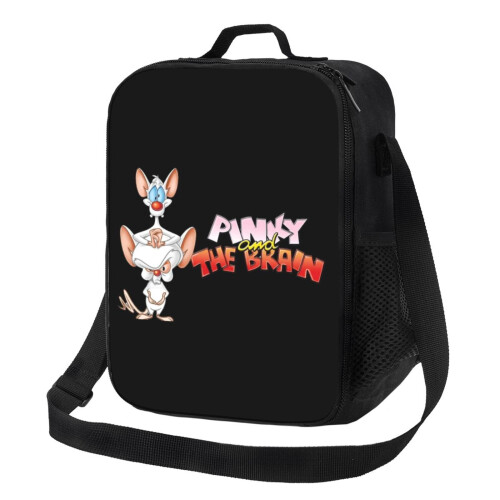 Pinky And The Brain Brain Μονωμένη Τσάντα Φαγητού Φορητή Επαναχρησιμοποιούμενη Τσάντα